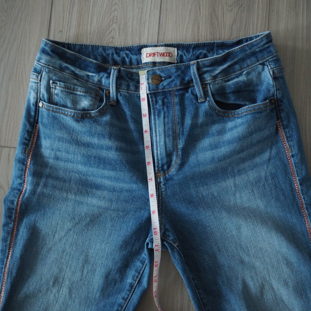 Driftwood Jackie Aztec Boho Southwestern‑inspired Embroidered Jeans – W29 L28 - Picture 16 of 16